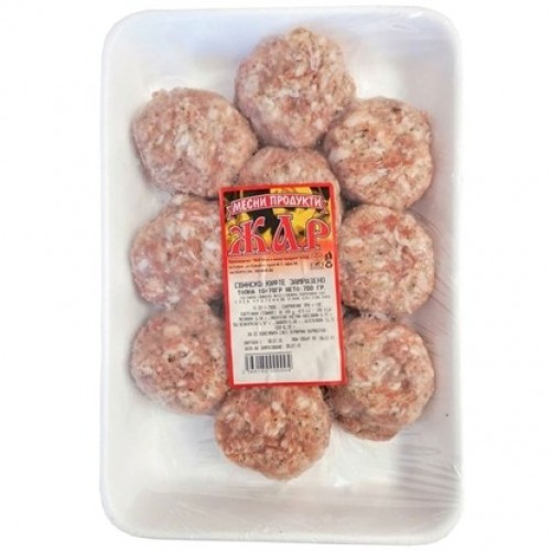 PORK MEATBALLS 70GR "ZHAR" 10PCS IN PLATE, PRICE PER PLATE